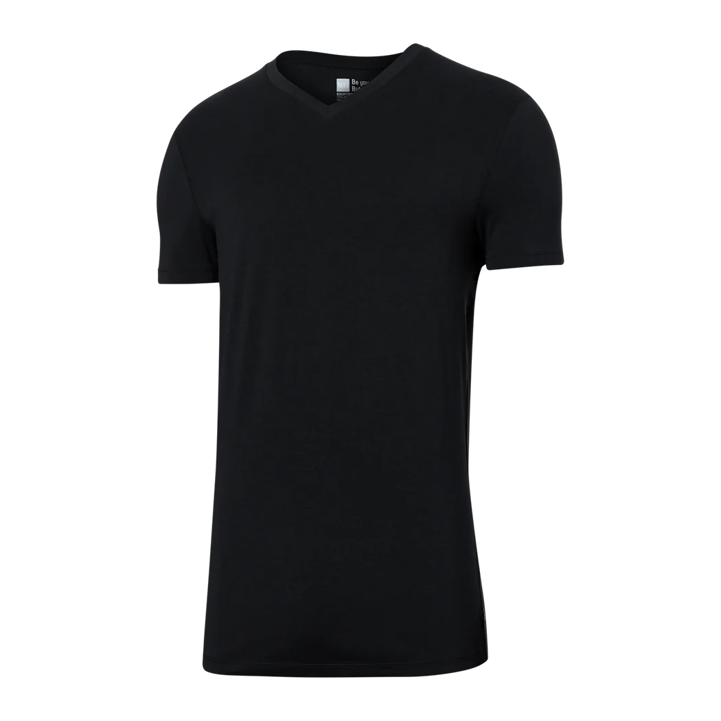 Saxx - Droptemp™ Cooling Cotton V-Neck T-shirt : Black