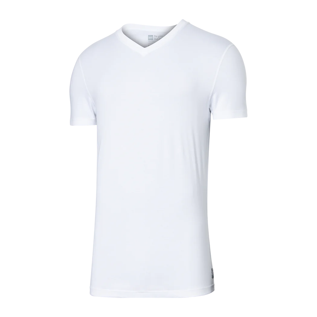 Saxx - Droptemp™ Cooling Cotton V-Neck T-shirt : White