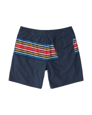 Maillot de bain Betawave 2N1 Boardie 7" RAYURE HORIZON-MARITIME