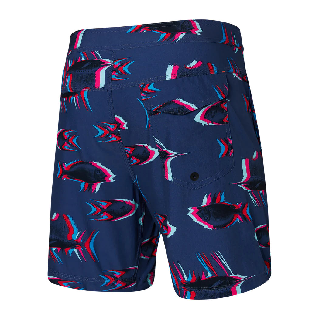 Maillot de bain Saxx Betawave 2N1 Boardie 7" SCALED UP- DEEP COBALT