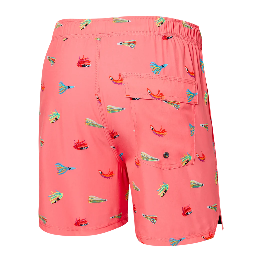 Maillot de bain Saxx Oh Buoy 2in1 VOLLEY 5" BITE ME- GUMBALL