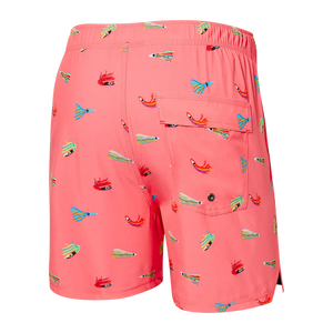 Maillot de bain Saxx Oh Buoy 2in1 VOLLEY 5" BITE ME- GUMBALL