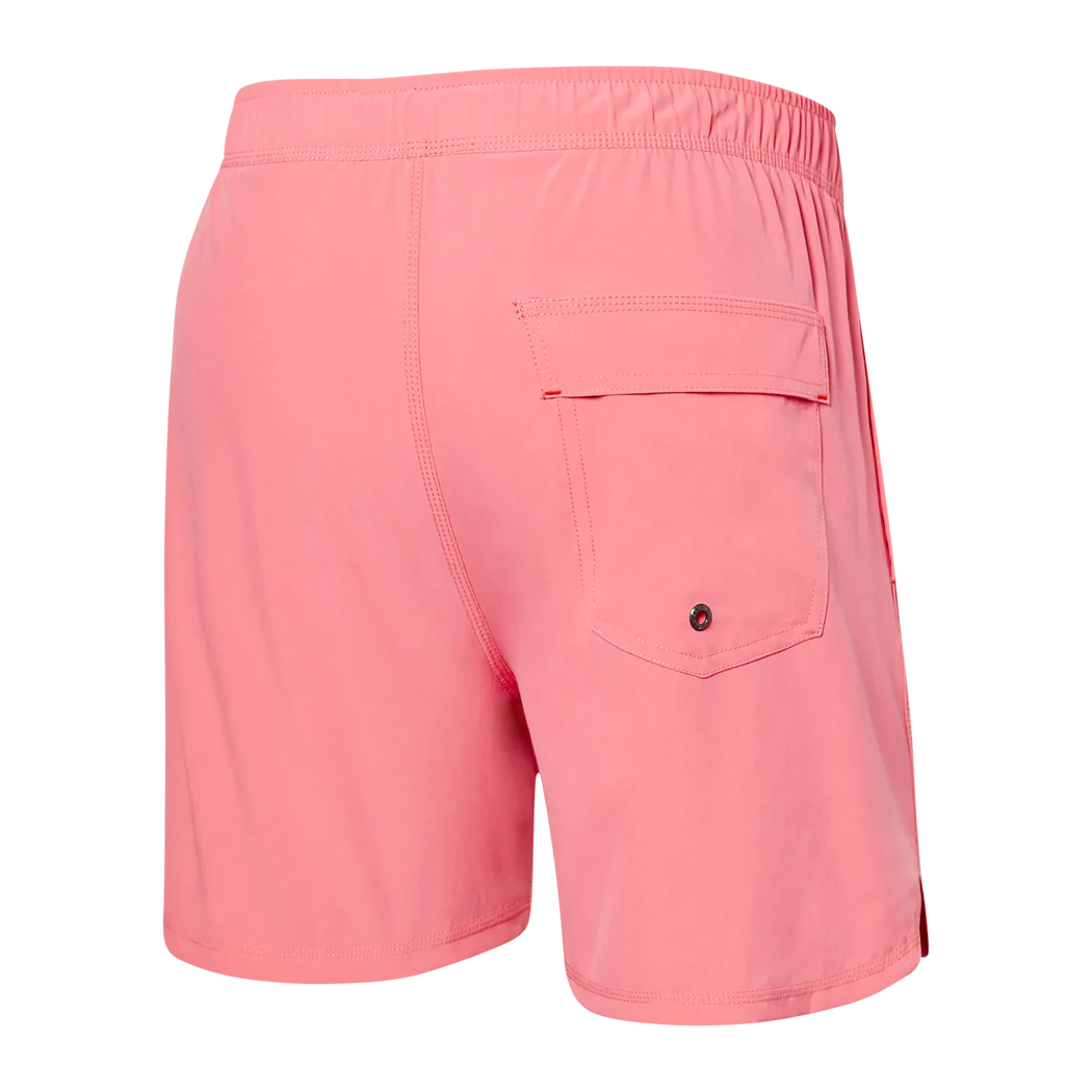 Maillot de bain Saxx Oh Buoy 2in1 VOLLEY 5" Flamingo