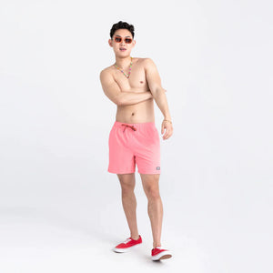 Maillot de bain Saxx Oh Buoy 2in1 VOLLEY 5" Flamingo
