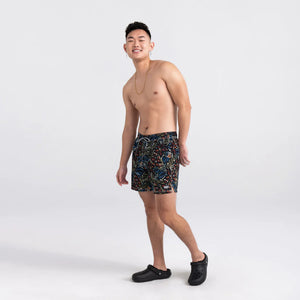 Maillot de bain Saxx Oh Buoy 2in1 VOLLEY 5" PAINTERLY PARADISE-MULTI