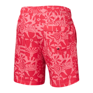 Maillot de bain Saxx Oh Buoy STRETCH VOLLEY 7"  East Coast- Hibiscus