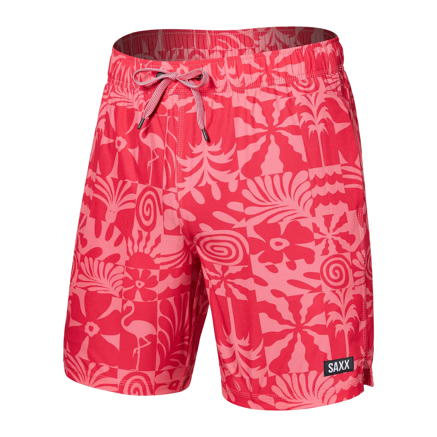 Maillot de bain Saxx Oh Buoy STRETCH VOLLEY 7"  East Coast- Hibiscus