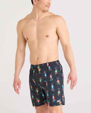 Short De Bain Homme 2 En 1 Avec Doublure Compression - Maillot De Bain Hydrofuge, Séchage Rapide, 2 Poches - 7
