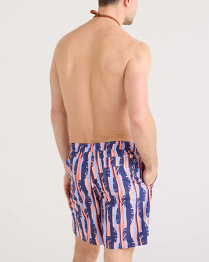 Maillot de bain GO COASTAL VOLLEY 2-EN-1 -- 7'' RAYURE TROPICALE-MULTICOLORE