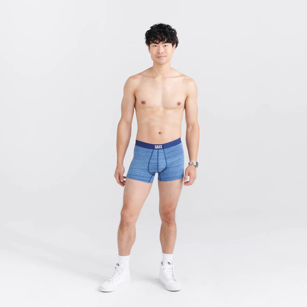 Boxer court Saxx Vibe SPACEDYE HEATHER NAVY