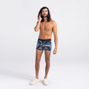 Boxer court DROPTEMP™ COOLING COTTON Tidal Camo-Blue