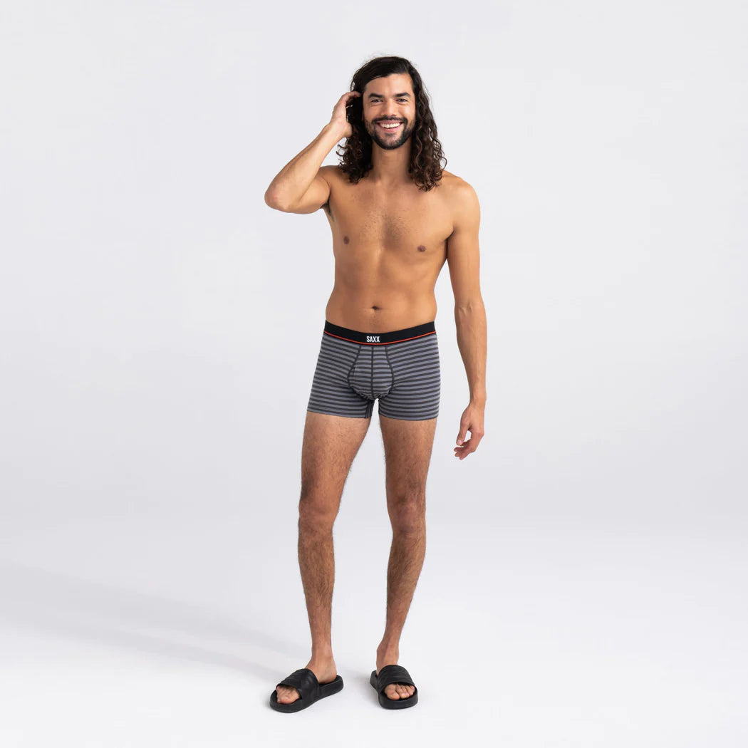 Saxx - Non-Stop Stretch Cotton Trunk : Hiker Stripe-Grey