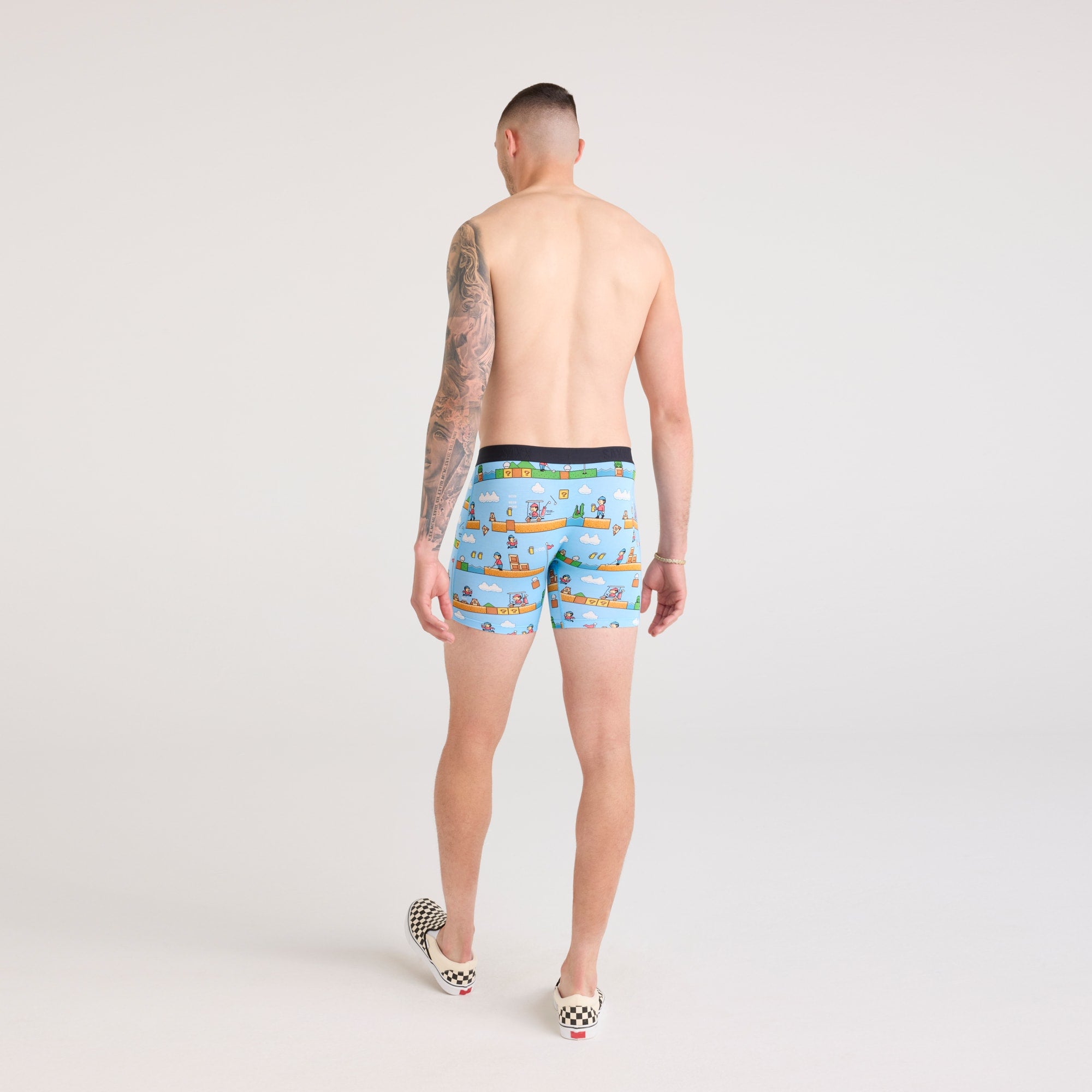 Saxx - Vibe Boxer Brief : Black Coast Stripe