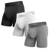 Pack of 3 Essentials boxers BLACK/HEATHER GRAY/WHITE