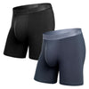 2-pack of Essentials BLACK/MIDNIGHT NAVY boxers