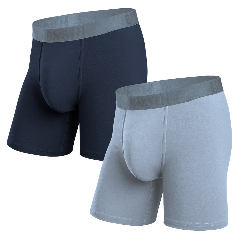 Pack of 2 Essentials boxers MIDNIGHT NAVY/DUSTY BLUE | Bn3th – Mesbobettes