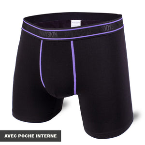 Boxer Bodyskin Superpocket Black &amp; Purple