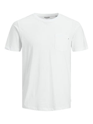 T-shirt Jack & Jones Epocket white