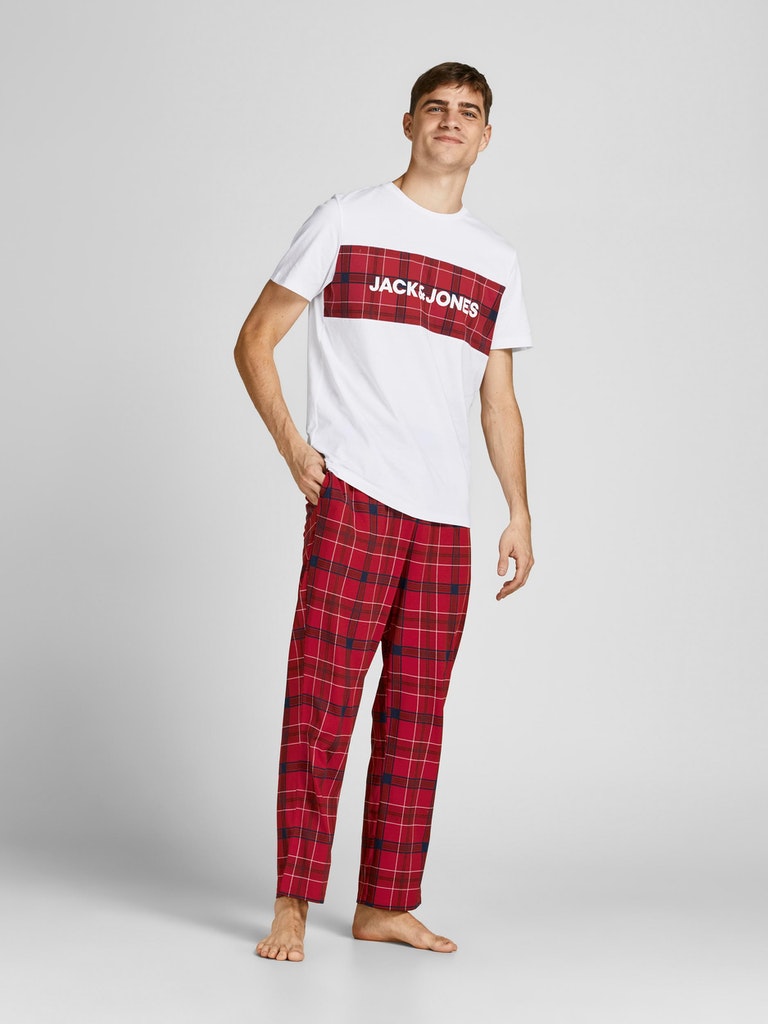 Jack &amp; Jones Train Scarlet Sage Pajama Set