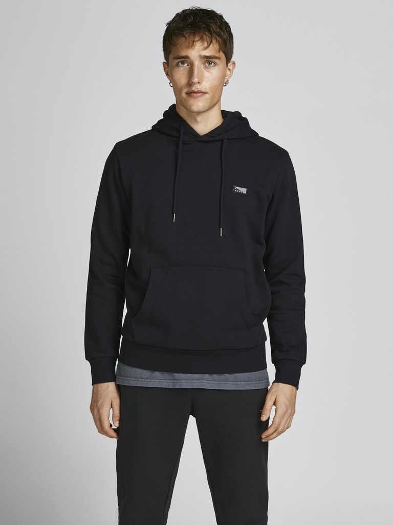 Chandail à capuchon Jack & Jones Coking black