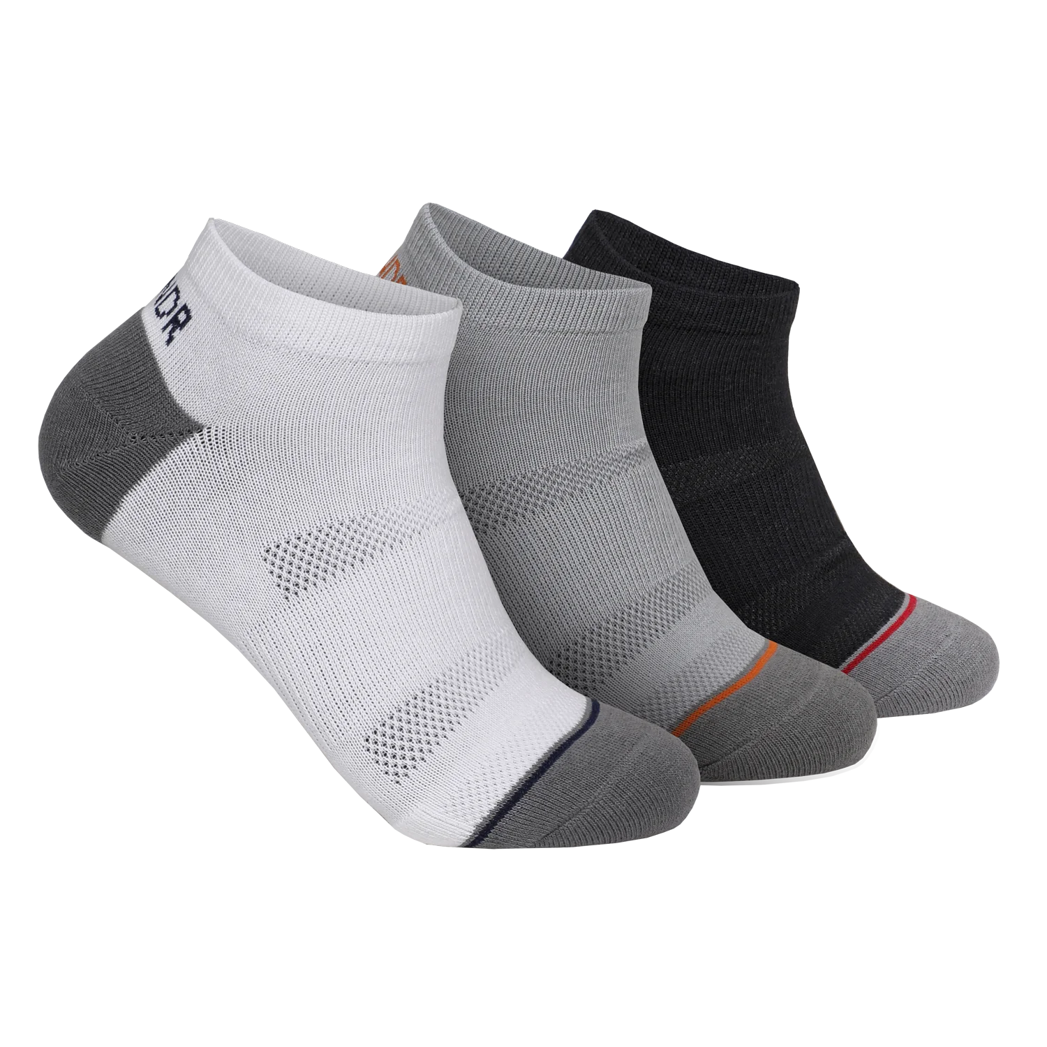 GROOVE ANKLE SOCK 3 PACK - ASSORTED