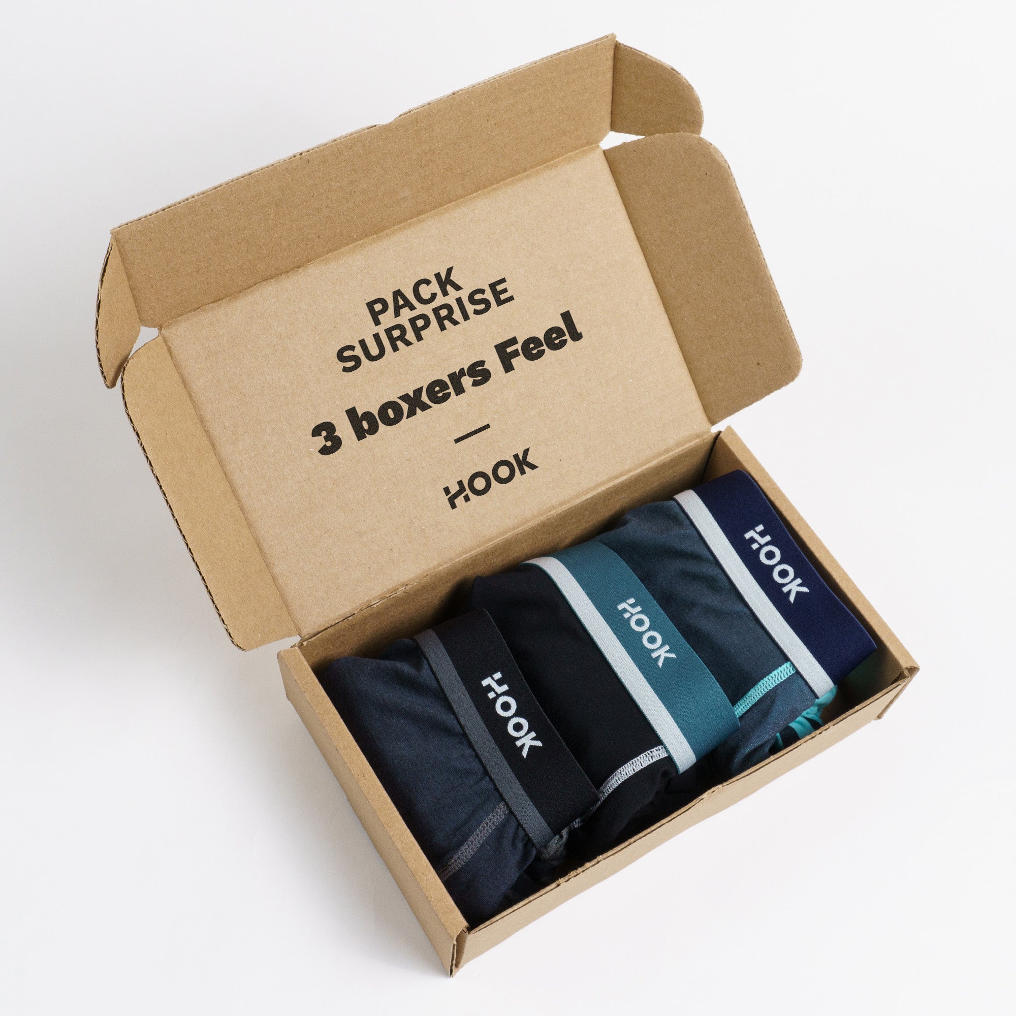 Pack de 3 boxers Feel : Mystère