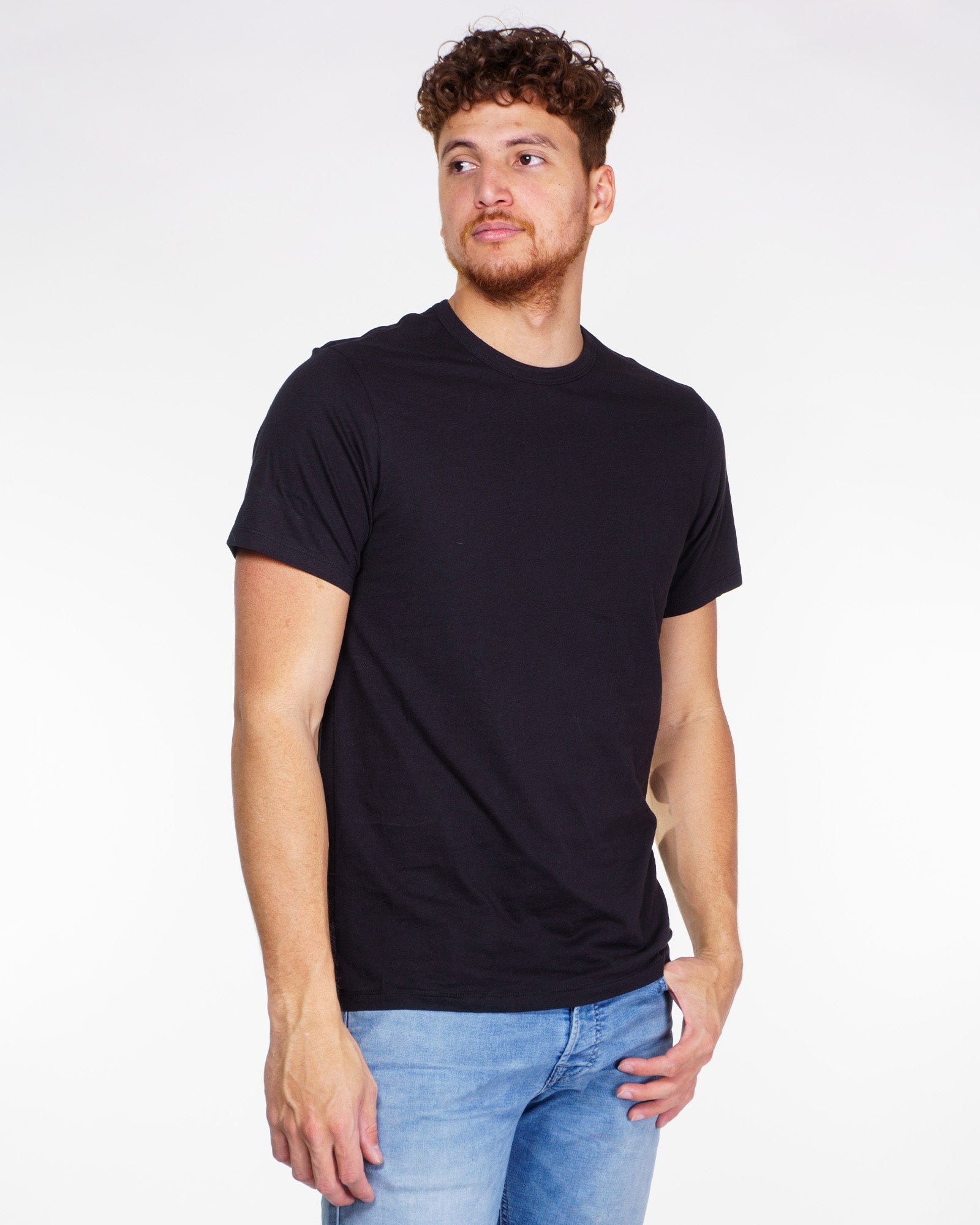 T-Shirt Calvin Klein col rond noir