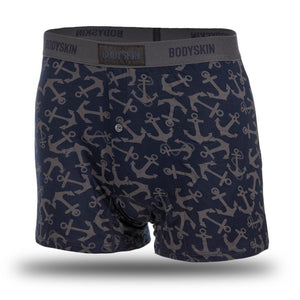 Boxer Bodyskin Lucky lousse bleu avec ancres