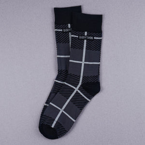 Bodyskin - Bamboo Socks : Check me out Charcoal