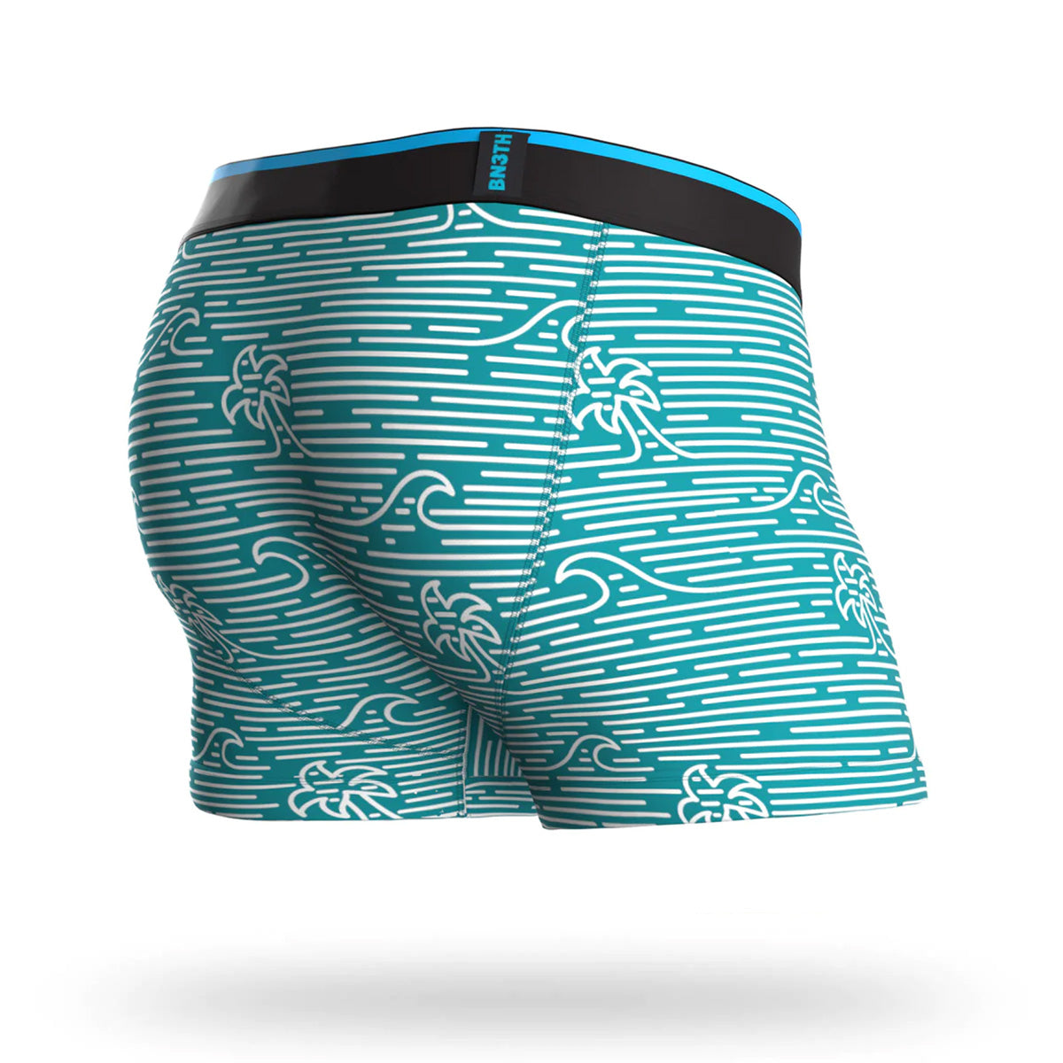 Boxer Court avec ouverture BN3TH Linear Wave turquoise