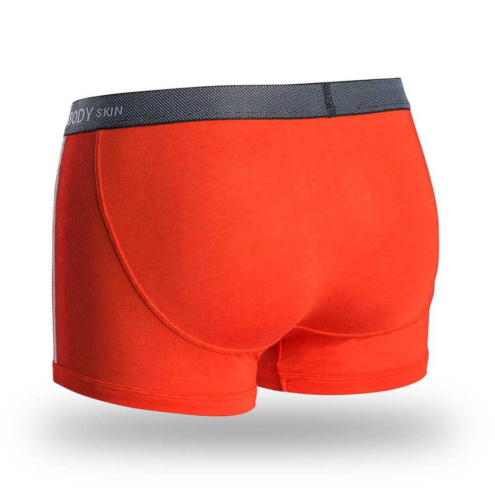 Athletic Naked Boxer Red Gray Lines – Mesbobettes