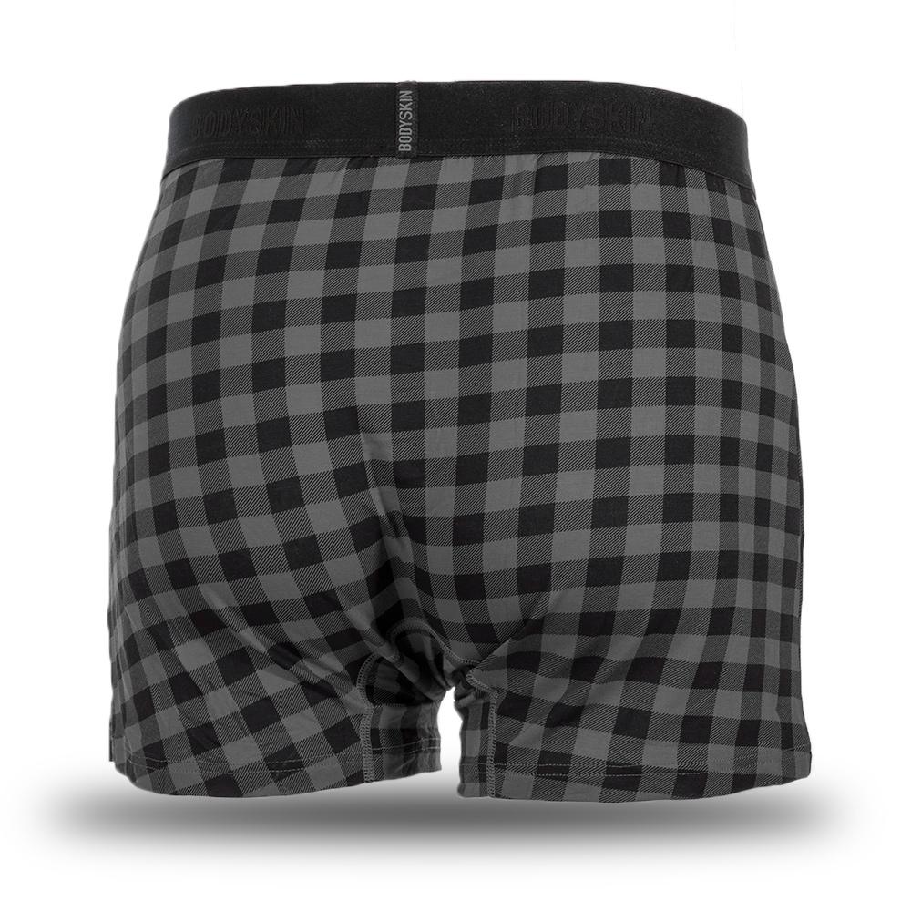 Boxer Bodyskin Lucky lousse à carreaux noir
