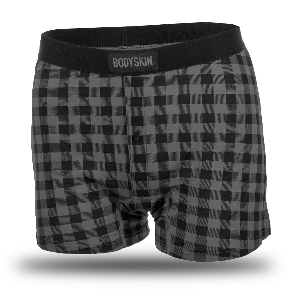 Boxer Bodyskin Lucky lousse à carreaux noir