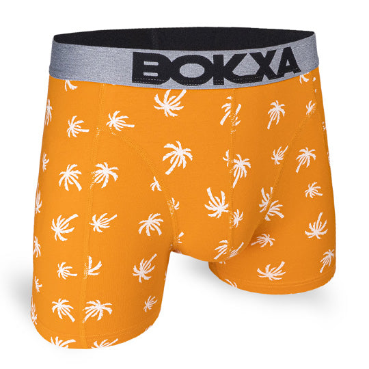 Boxer court Bokxa Palmtrees orange