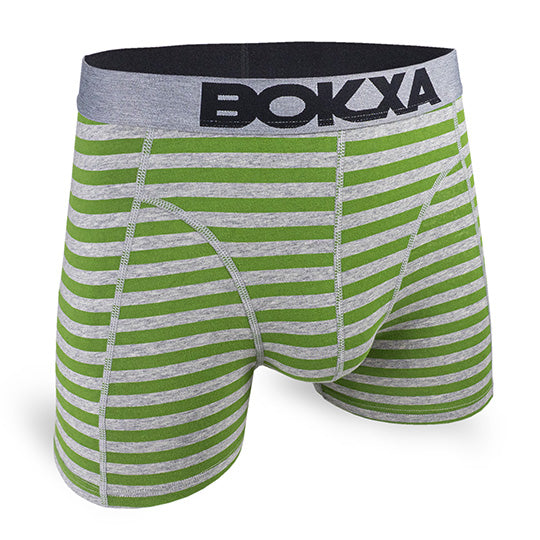 Boxer court Bokxa Stripes gris