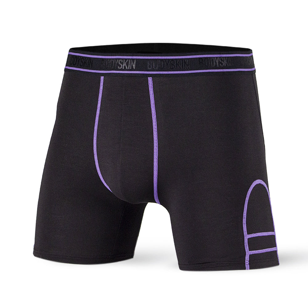 Boxer Bodyskin Shade noir et violet