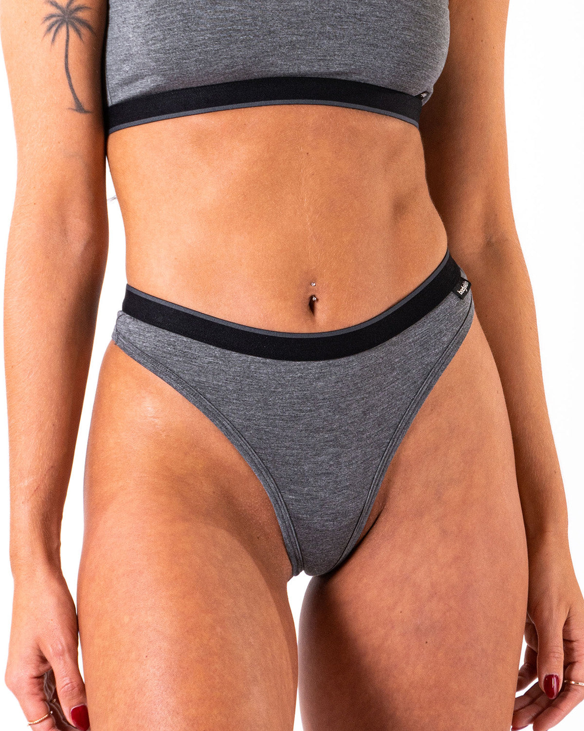 Calvin Klein Invisibles Thong in Gray