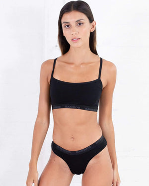 Bralette Haute Toned Bamboo Underwear Noire