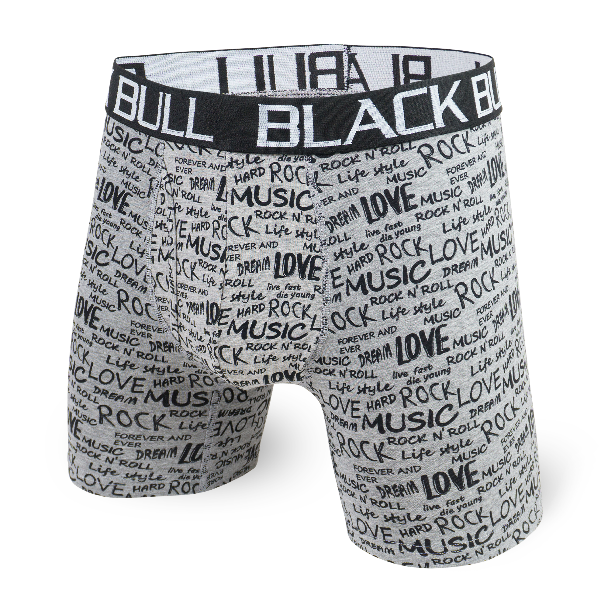 Boxer Travis Heather Gray  Black Bull – Mesbobettes