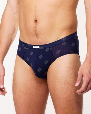 Slip Bodyskin bleu avec logos