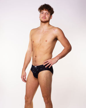 Slip Bodyskin noir avec logos