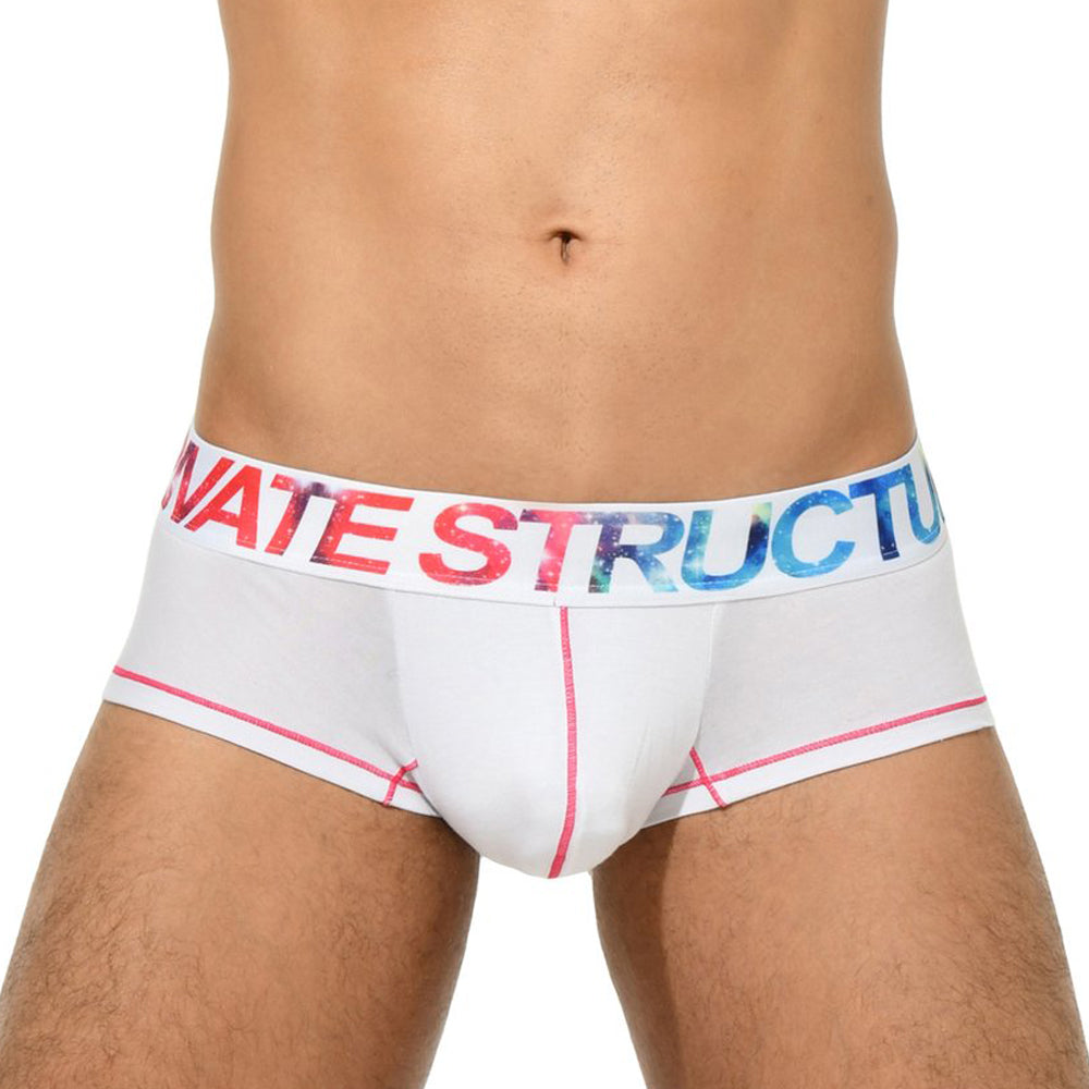 Boxer court Hipster Platinium Tencel Red & White