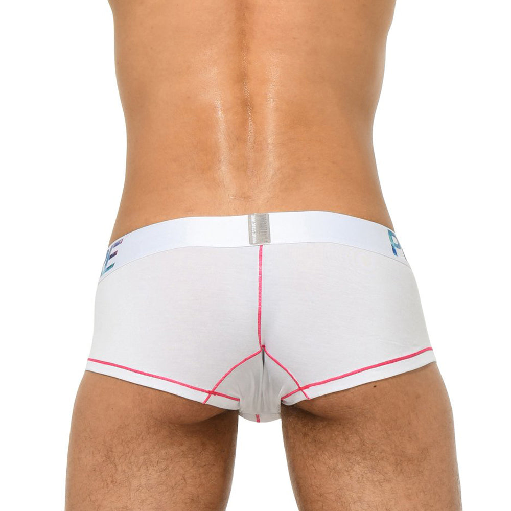 Boxer court Hipster Platinium Tencel Red & White