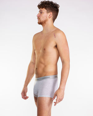 Boxer court Calvin Klein taille basse gris