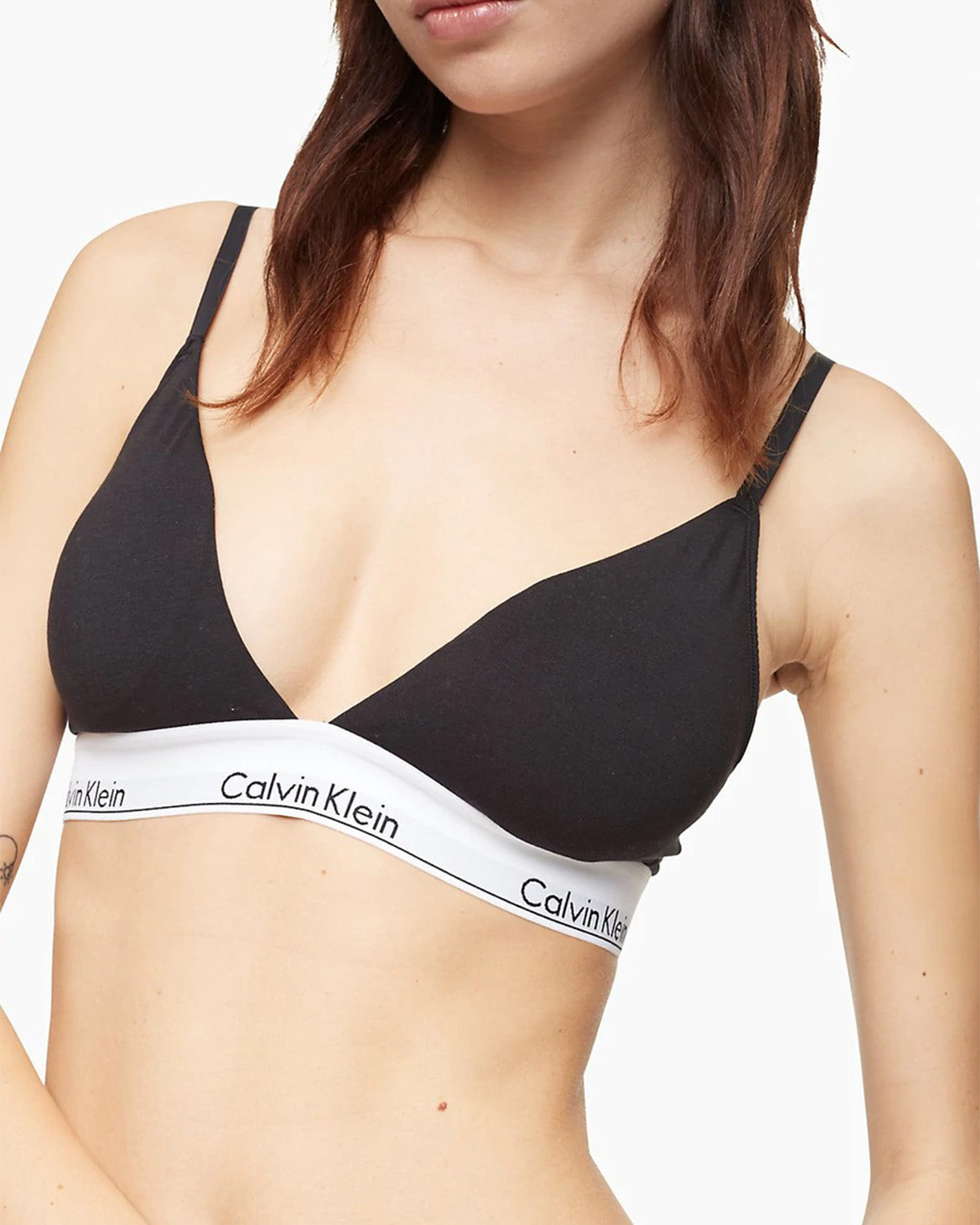 Bralette Triangle Calvin Klein Modern Cotton Noire