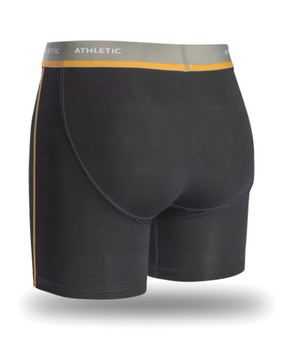 Boxer Nu Athlétique noir et orange