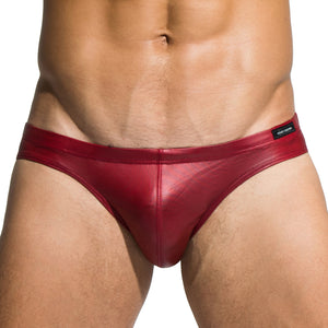 Slip cuir rouge Private Structure