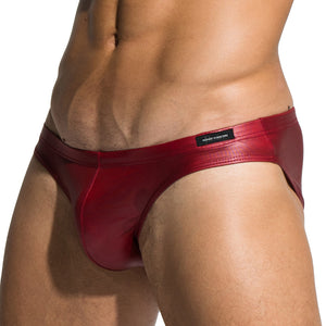 Slip cuir rouge Private Structure