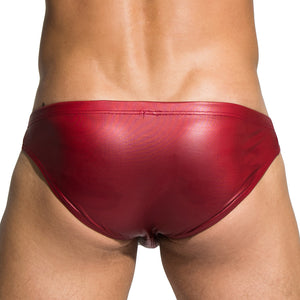 Slip cuir rouge Private Structure