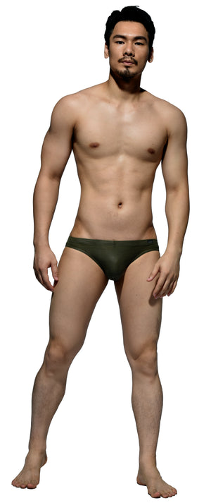 Private Structure Bikini Leather Green